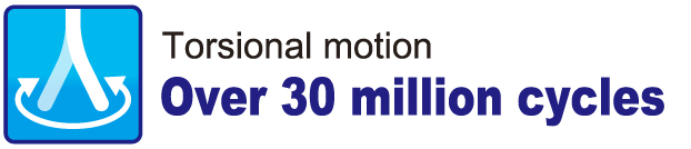 Torsional motion : Over 30 million cycles